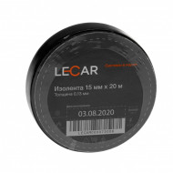 Изолента  LECAR 15 мм × 20 м черная
