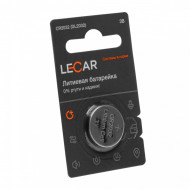 Батарейка LECAR CR2032 литиевая дисковая (1 шт. в блистере)