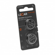 Батарейка LECAR CR2032 литиевая дисковая (2 шт. в блистере)