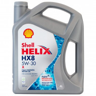 Масло моторное Shell Helix HX8 X 5W-30 SP, A3/B4 синтетика  4 л
