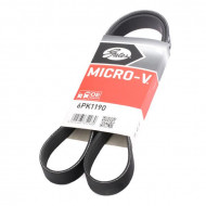 Ремень 1190 6PK ГУР УАЗ Патриот, Хантер дв. 409 с 2008 г.в., NISSAN, MAZDA, HONDA, BMW, CITROEN / PEUGEOT, RENAULT, VAG, FIAT / LANCIA / ALFA, CATERPILLAR