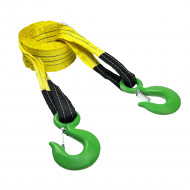Трос буксировочный 16 тонн HITCH REGULAR (ленточный, статика) 6 метров 2 крюка (90 мм, 1слой)