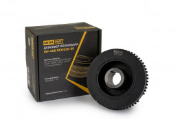 Шкив коленвала Волга дв.406 демпфер со ступицей с ГУР + АС (УАЗ дв. ЗМЗ-409)