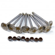 Клапан выпускной Волга, Газель, Соболь дв. 406,405,409 (к-т 8 шт) с колпачками Viton