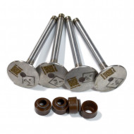 Клапан выпускной Волга, Газель  дв. 402, Газель Бизнес дв.4216 (к-т 4шт) с колпачками Viton