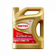 Масло моторное Sintec Platinum 7000 5W-30 SL/CF, А5/B5 синтетика  4 л