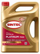 Масло моторное Sintec Platinum 7000 5W-30 SL/CF, A3/B4 синтетика   4 л