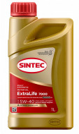 Масло моторное Sintec ExtraLife 7000 5W-40 SN/CF, A3/B4 синтетика  1 л