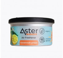 Ароматизатор в контейнере ASTER органик СОЛНЕЧНЫЙ ЦИТРУС 43 г. Натуральный ароматизатор!