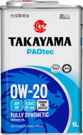 Масло моторное TAKAYAMA PAOtec 0W-20 SP, GF-6A SP синтетика 1 л