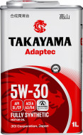 Масло моторное TAKAYAMA Adaptec 5W-30 SL/CF, A3/B4 синтетика 1 л