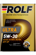 Масло моторное ROLF Ultra 5W-30 SP, A5/B5 синтетика 4 л