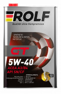 Масло моторное ROLF GT 5W-40 SN/CF, A3/B4 синтетика 1 л
