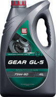 Масло трансмиссионное Лукойл GEAR 75W-90 GL-5 п/синтетика  4 л