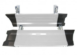 Защита боковая ГАЗель, L=1250мм, белая, (2шт)