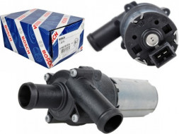 Двигатель электрический с насосом отопителя 12V  BMW 5 series (E34), MB, Nissan Pathfinder (3G), VW BORO/GOLF/PAS/TRANS/SHARAN/VENTO