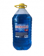 Стеклоомывающая жидкость "НЕЗАМЕРЗАЙКА" 4л зимняя -30°С. СНЕЖИНКА. ДЕМУЛЬГАТОР