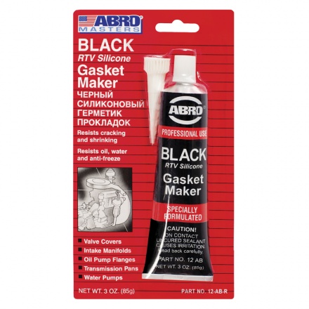 Герметик - прокладка черный 85 г. Многоцелевой силиконовый герметик прокладок черного цвета.