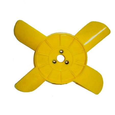 Крыльчатка вентилятора ВАЗ-2101-2107  (4 лопасти) желтая