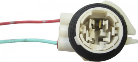 Разъем лампы P27W (1-конт. с проводами L= 143 мм, S = 1,5 мм2 для бесцокольной лампы)