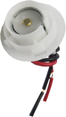 Разъем лампы P21W, R5W, R10W (1-конт. с проводами L= 135 мм, S = 0,75 м2 под цоколь BA15s)