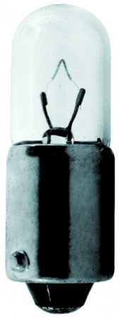 Лампа одноконтактная (габарит, приборы, номер) 12Vх3W белая T3W