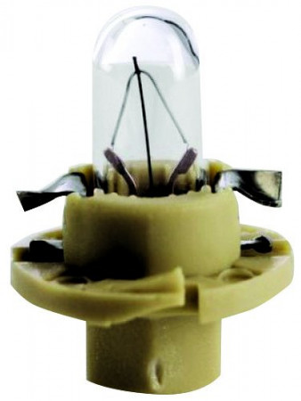Лампа приборная 12Vх1,5W пластик. патрон B8,4d бежевый