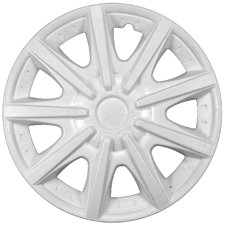 Колпак колеса R14 "ШАТТЛ" (к-т 2 шт) белый глянец