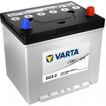 Аккумулятор "VARTA" Стандарт  60.0 Ah 12V пуск.ток 520 А обратная полярность (- ; +) D23-2