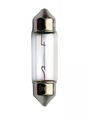 Лампа освещения салона 37 мм, 12Vх8W (плафон кабины) белая (цоколь SV8,5-8)