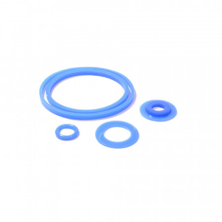 Р/к масляного фильтра ГАЗ-53, 3307, 66, ПАЗ (к-т 4 детали) силикон синий