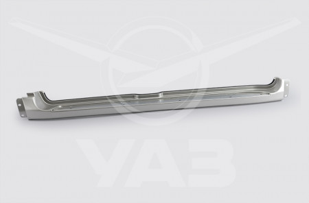 Облицовка подножки УАЗ Патриот с 2014 г.в. правая (серебристый металлик)