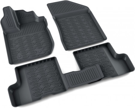 Коврики пола ВАЗ LADA X-RAY  (2015-)(к-т 4 шт) для комплектаций без вещевого ящика, полиуретан