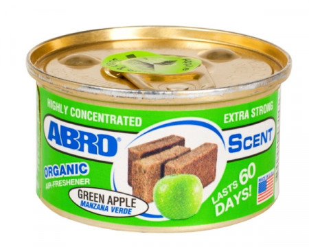 Ароматизатор в контейнере ABRO органик Зеленое яблоко 42 г