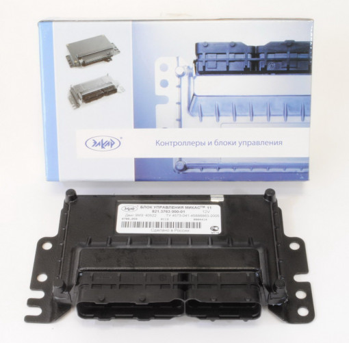 Блок управления дв. Соболь ЗМЗ-40522 Евро-2 без АБС МИКАС-11, ДМРВ Siemens VDO 5WK 9 6351 (20.3855-10), L-зонд Delphi 25368889, 2 катушки зажигания. Аналог: Блок управления 31.3763-12,Блок управления 805.3763-02
