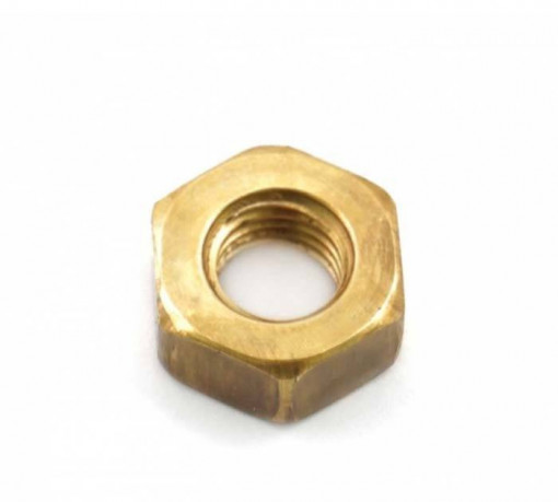 Гайка М 8х1,25х6,8 коллектора 406 дв., хомута рессоры ГАЗ-3307 латунь