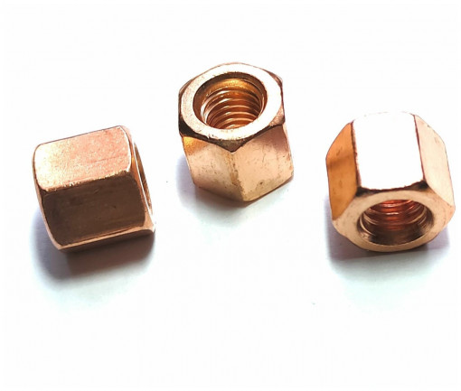 Гайка М 8х1,25 коллектора 406 дв. высокая омедн.