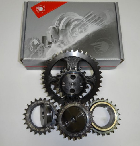 Звездочки привода ГРМ 405, 406, 409 дв. Евро-3 (к-т 5 шт) "ИДЕАЛЬНАЯ ФАЗА"