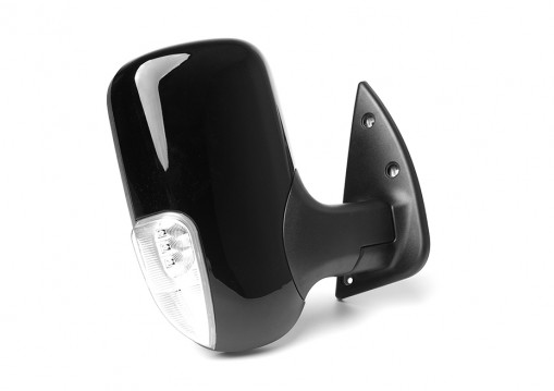 Зеркало Газель-Бизнес с повторителем, с ручным приводом правое, цвет черный