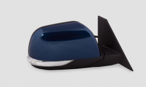 Зеркало УАЗ Patriot с эл.прив. с повторит. цвет Темно-Голубой металлик "Океан" правое