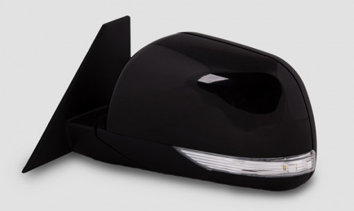 Зеркало УАЗ Patriot с эл.прив. с повторит. цвет Черный металлик "Авантюрин" левое