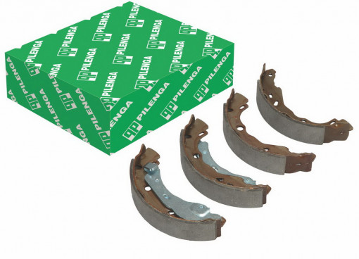 Колодка тормозная LADA XRAY (барабанные), Largus, Renault Logan, Sandero, Clio c ABS (к-т 4 шт. 203мм Bosch) со скобами ручника (к-т 4шт) задняя