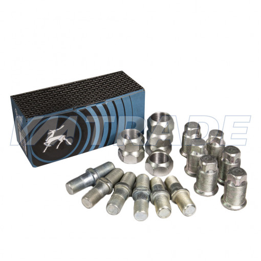 Р/к крепления ступицы ГАЗ-53, 3307-3309 правый (шпильки + гайки + футорки по 6 шт) "Оригинал"