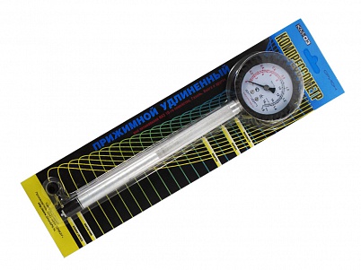 Компрессометр ОРИОН прижимной удлиненный для бензиновых двигателей 0-1,6 МПа (0-16 кг/см²)