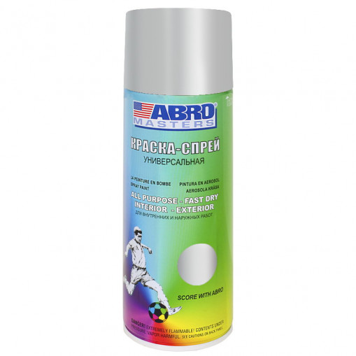 Краска-спрей ABRO MASTERS алюминиевая 226 г