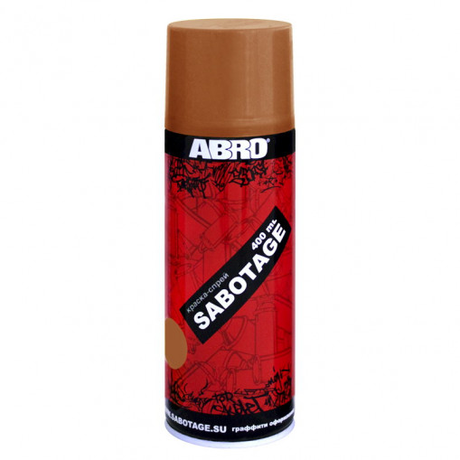 Краска (аэрозоль) ABRO SABOTAGE бронзовая 400 мл