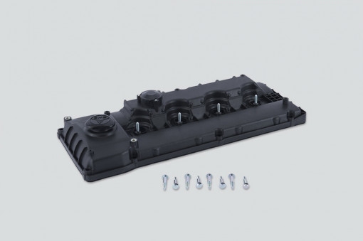 Крышка клапанов Волга, Газель, Соболь дв. ЗМЗ-40524 Евро-3,  УАЗ дв. 40904 Евро-3 (пластик) с болтами