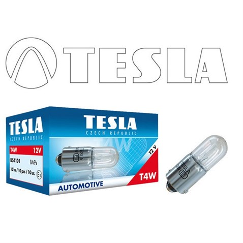 Лампа T4W одноконтактная 12Vх4W (габарит, приборы, номер)