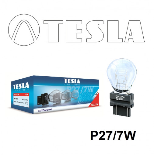 Лампа двухконтактная габарит, поворот, стоп-сигнал 12VхP27/7W пласт. цоколь 3157