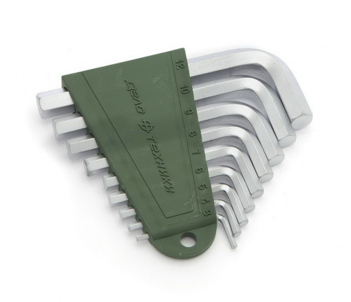 Набор ключей шестигранных  коротких 9 шт. (р-р 3,4,5,6,7,8,9,10,12 мм)